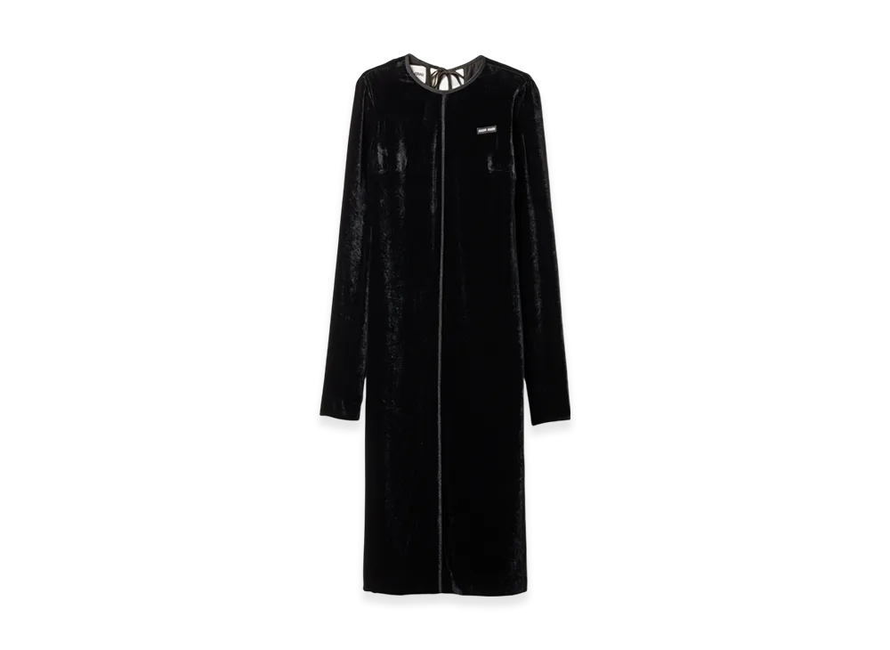 MIU MIU Women's Velvet Dress "Black"