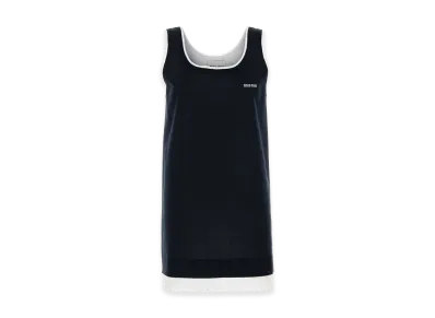 MIU MIU Women's Stretch Silk Blend Dress "Midnight Blue"