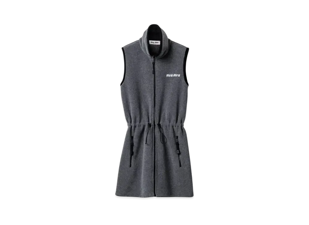 MIUMIU Fleece Dress "Gray"