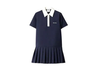 MIUMIU Kid Mohair Mini-Dress "Navy"