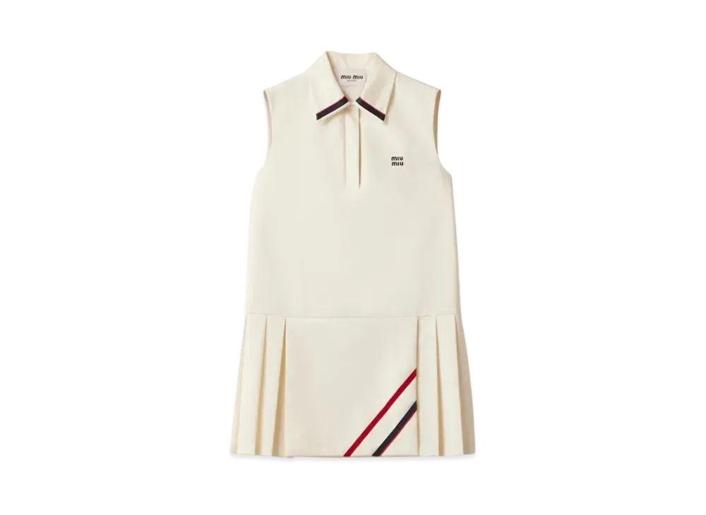 MIUMIU Mohair Fabric Mini-Dress "Natural"