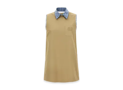 MIU MIU Women's Mini Layered Dress "Beige"