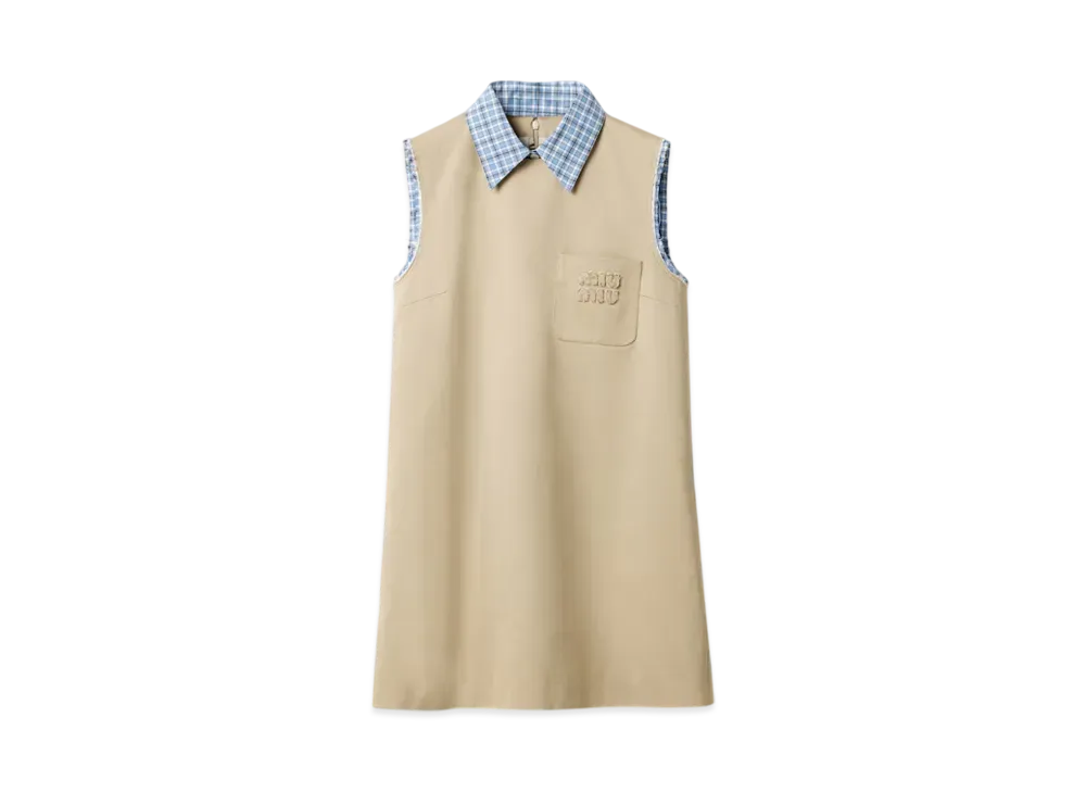 MIUMIU Women's Chino Mini-Dress "Beige"