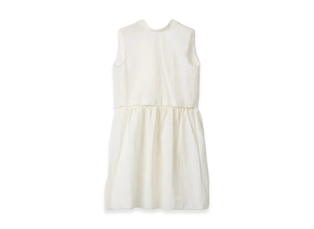 MIU MIU Women's Slubbed Poplin Dress "White"