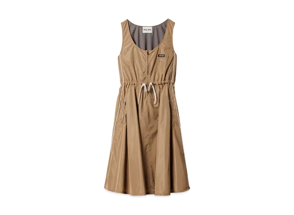 MIUMIU Women's Technical Silk Dress "Natural"