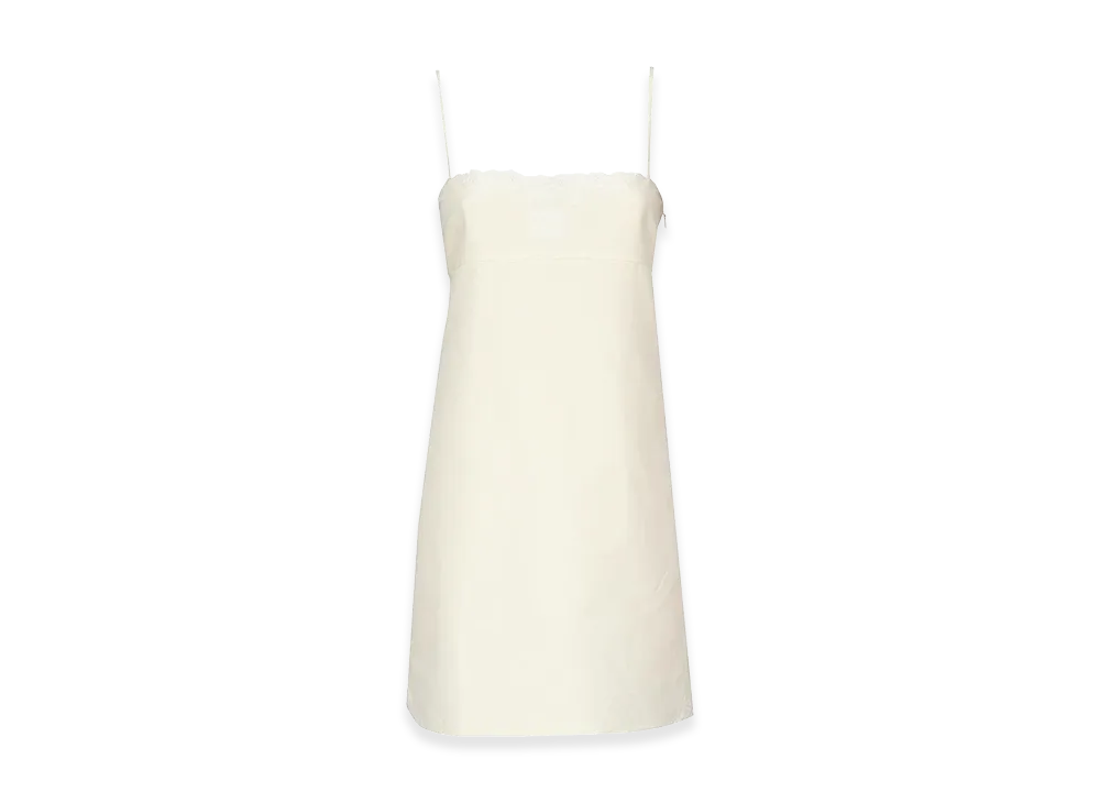 MIU MIU Women's Linen Blend Mini Dress "White"