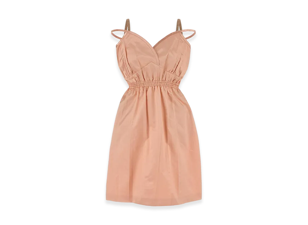 MIU MIU Women's Salmon Satin Dress "Pink"