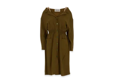 MIU MIU Women's Sable Dress "Olive Green"