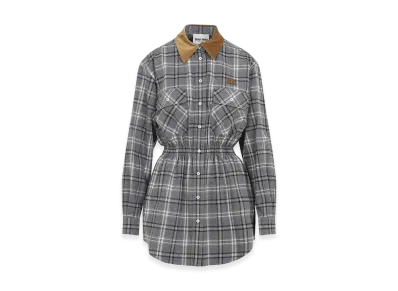 MIU MIU Women's Cotton Dress "Gray"