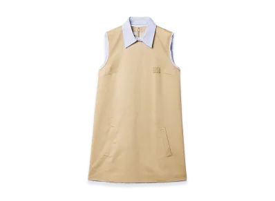 MIU MIU Women's Chino Dress With Checked Poplin Details "Beige"