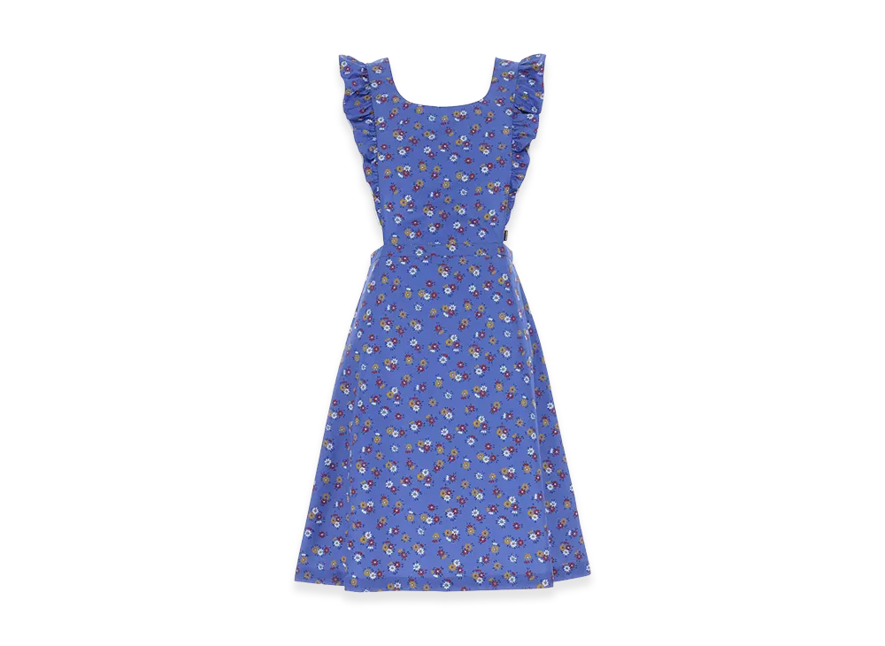 MIU MIU Women's Printed Poplin Dress "Blue"
