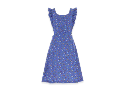 MIU MIU Women's Printed Poplin Dress "Blue"