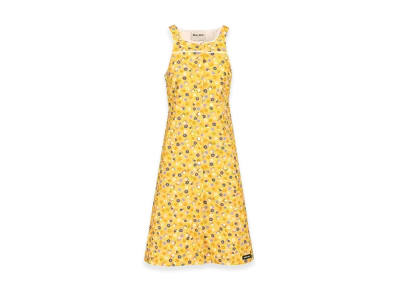 MIU MIU Women's Poplin Dress "Yellow"
