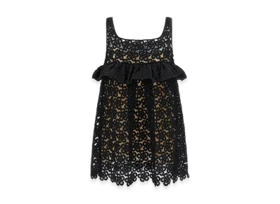 MIU MIU Women's Macrame Dress "Black"
