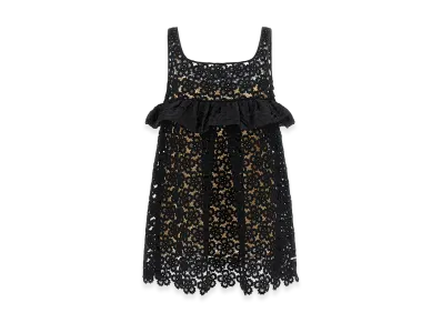 MIU MIU Women's Macrame Dress "Black"