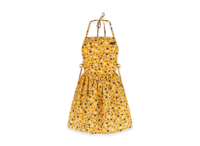 MIU MIU Women's Printed Poplin Mini Dress "Yellow"