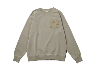 MFC STORE x AVIREX MS Classic Logo Fade Wash Crewneck "L/Grey"
