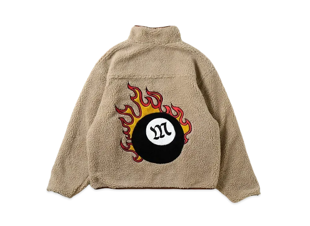 MFC STORE Flame Ball Reversible Boa Jacket "Mocha/Brown"