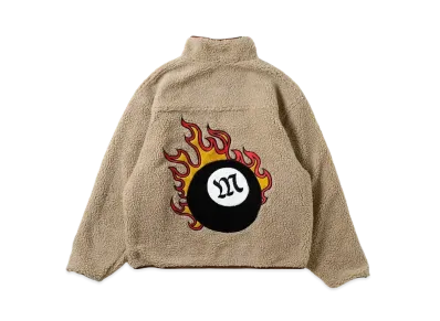 MFC STORE Flame Ball Reversible Boa Jacket "Mocha/Brown"