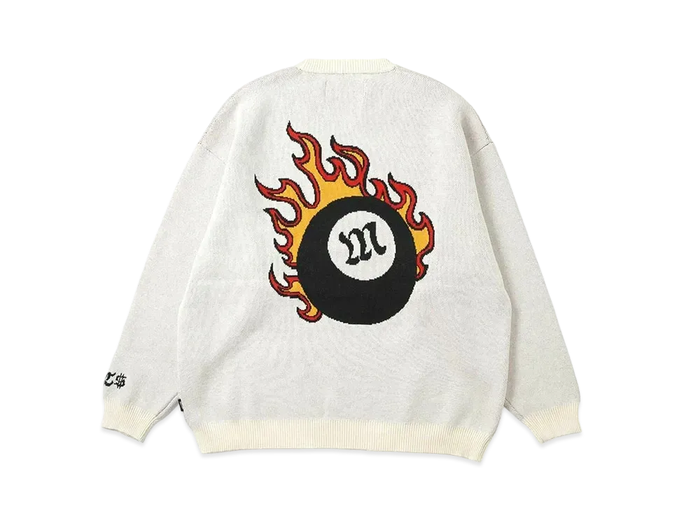 MFC STORE Flame Ball Crew Knit "Off White"