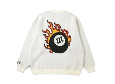 MFC STORE Flame Ball Crew Knit "Off White"