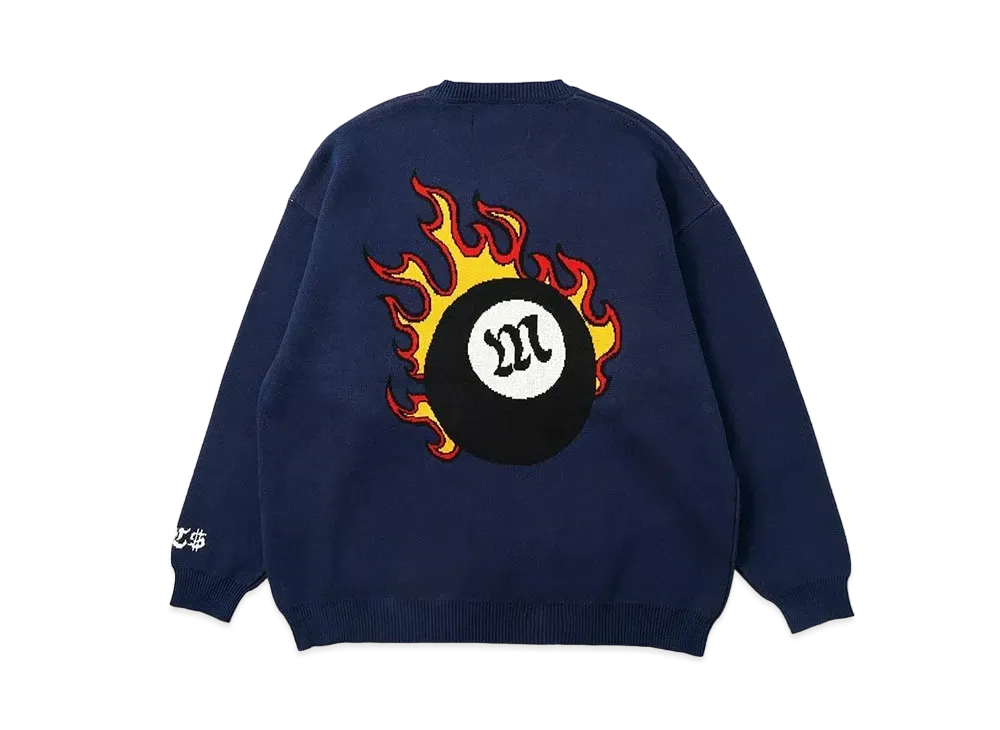 MFC STORE Flame Ball Crew Knit "Navy"