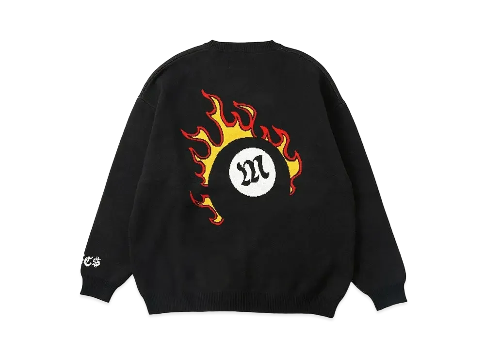 MFC STORE Flame Ball Crew Knit "Black"