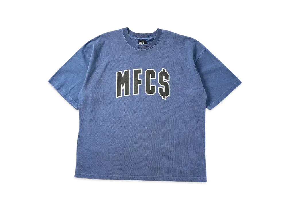 MFC STORE MFC$ Arch Logo Pigment Big Silhouette Tee "Denim"