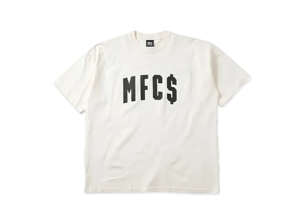 MFC STORE MFC$ Arch Logo Pigment Big Silhouette Tee "Vanilla"
