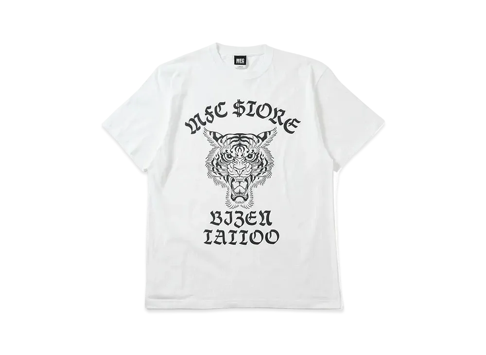 MFC STORE x 彫師美漸-Bizen Tiger T-Shirt "White"