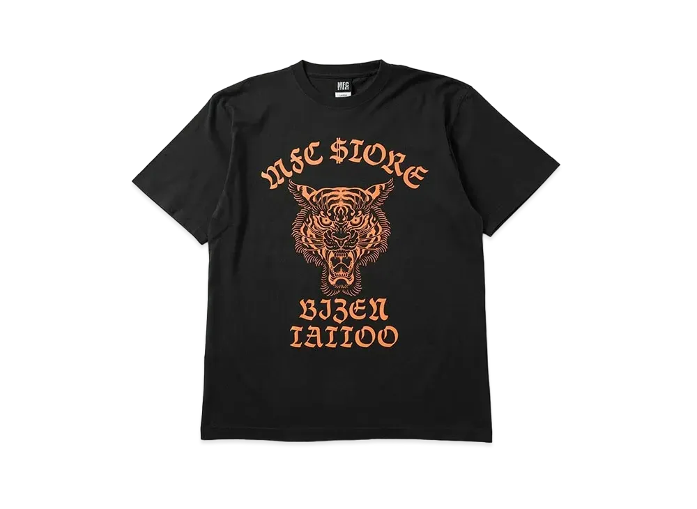 MFC STORE x 彫師美漸-Bizen Tiger T-Shirt "Charcoal"