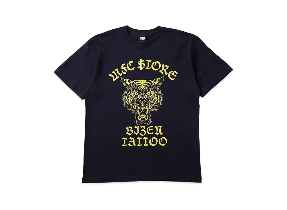 MFC STORE x 彫師美漸-Bizen Tiger T-Shirt "Navy"