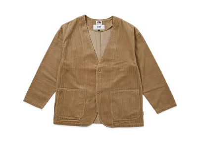 MFC STORE x FRUIT OF THE LOOM Corduroy No Collar Jacket "Beige"