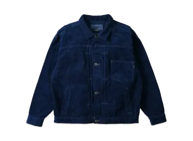 MFC STORE x Watanabe's x Zynas "MFC$" Aizome Corduroy Jacket "Blue"