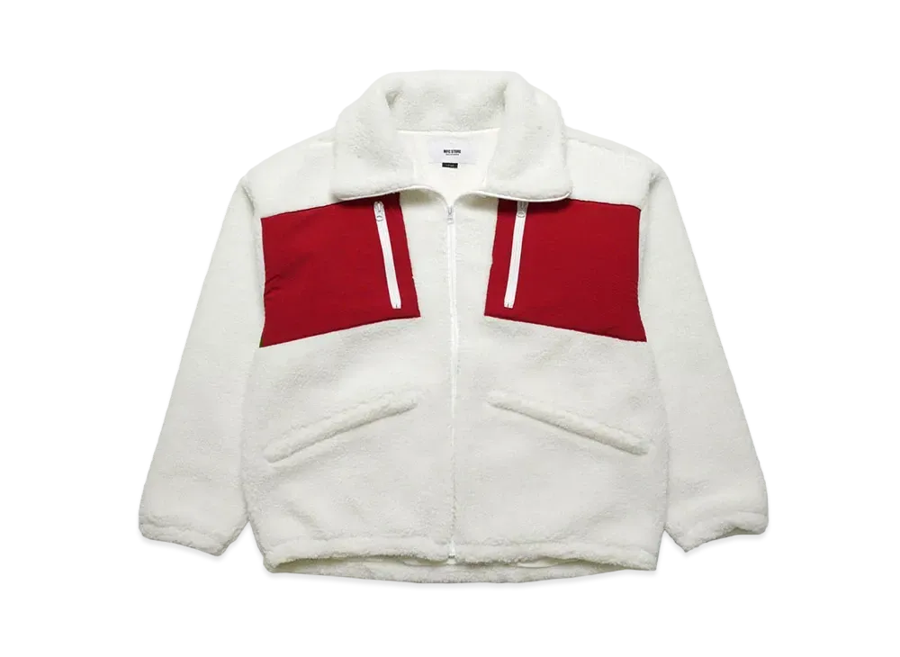 MFC STORE Big Collar Boa Jacket "White"