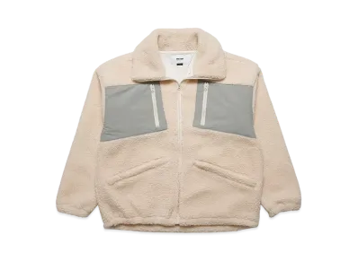 MFC STORE Big Collar Boa Jacket "Beige"