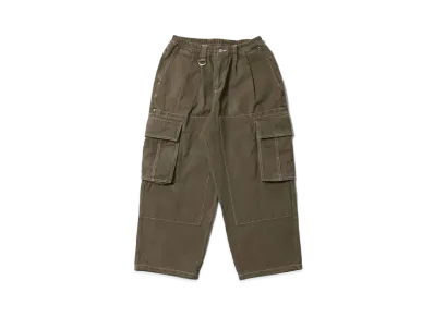 MFC STORE x SOSHI NET 「Dobon」 Cargo Pants "Acid Olive"