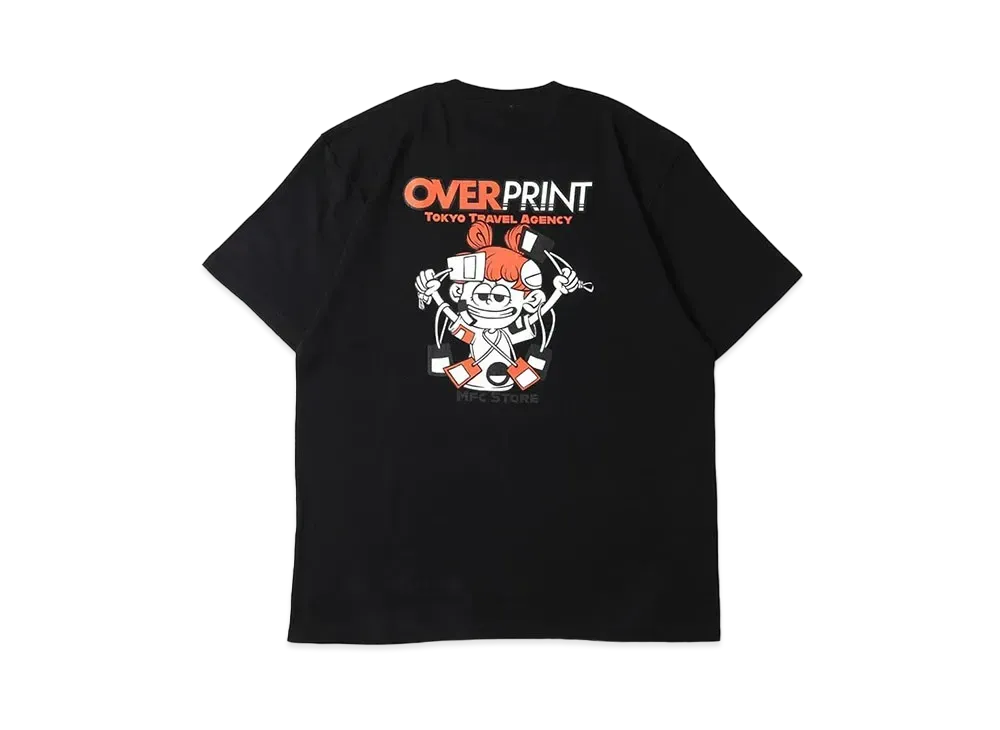 MFC STORE x over print Tokyo Agency Tee "Black"
