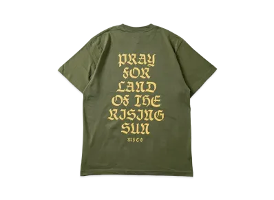 MFC STORE Pray For Land Of The Rising Sun S/S Tee "L.Olive/Yellow"