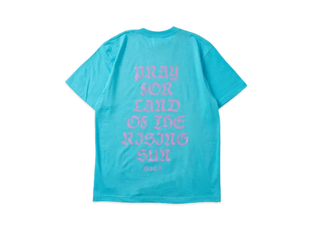 MFC STORE Pray For Land Of The Rising Sun S/S Tee "A.Blue/Pink"