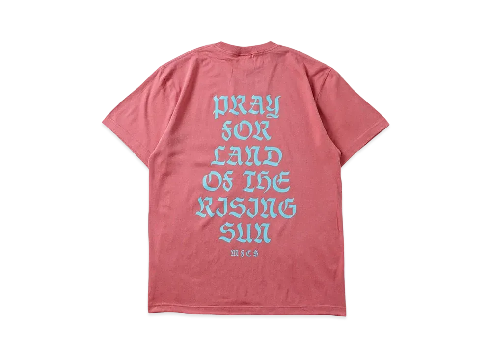 MFC STORE Pray For Land Of The Rising Sun S/S Tee "H.Red/S.Blue"