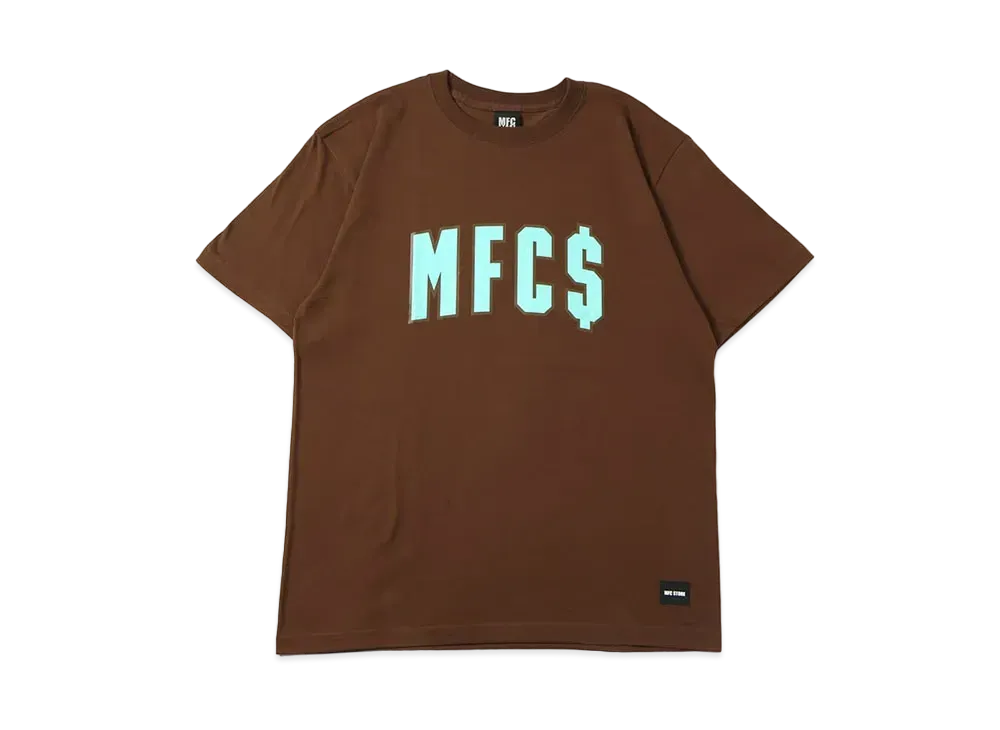MFC STORE "MFCS" Arch Logo S/S Tee "Dark Brown/Mint"
