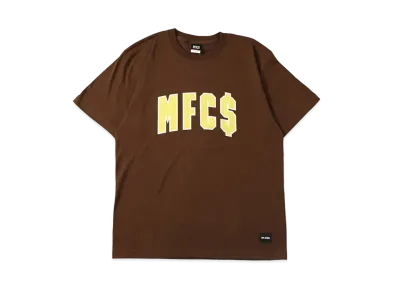 MFC STORE "MFCS" Arch Logo S/S Tee "Dark Brown/Yellow"