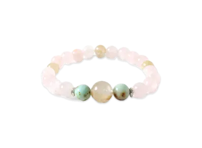 MFC STORE x Chansuu x Amoe Stone Blacelet "Rutilated Quartz/Turquoise/Rose Quartz"