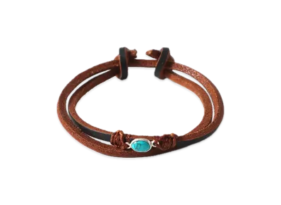 MFC STORE x Chansuu x Amoe Leather Blacelet 1-Knot "Dl.Brown"