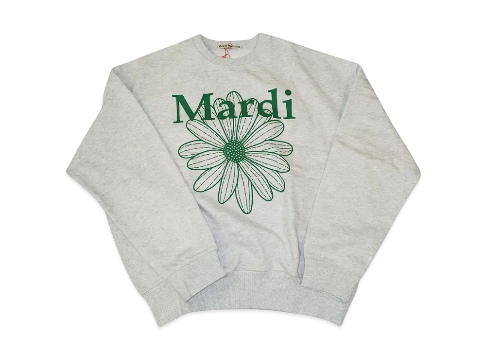 Mardi Mercredi Sweatshirt Flowermardi "Heather Green"