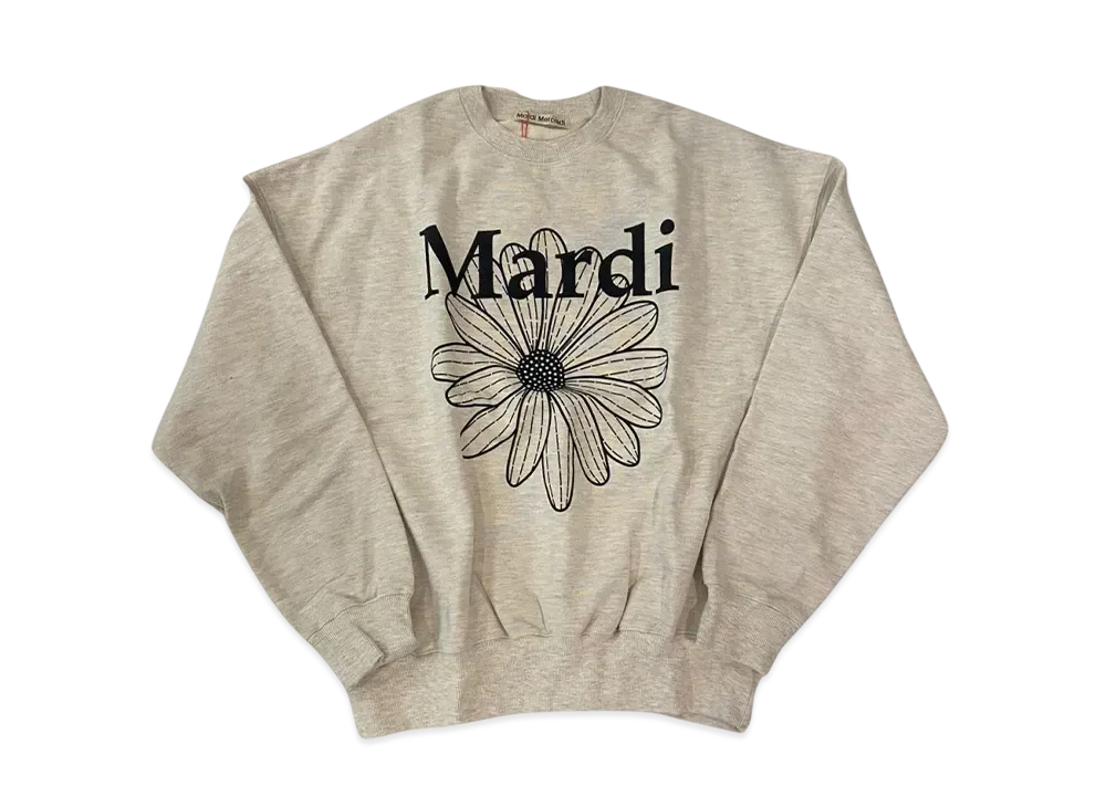 マルディメクルディ スウェットシャツ フラワーマルディ "オートミールブラック"