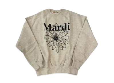 Mardi Mercredi Sweatshirt Flowermardi "Oatmeal Black"