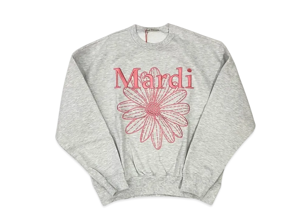 Mardi Mercredi Sweatshirt Flowermardi Needlework "Heather Coral"