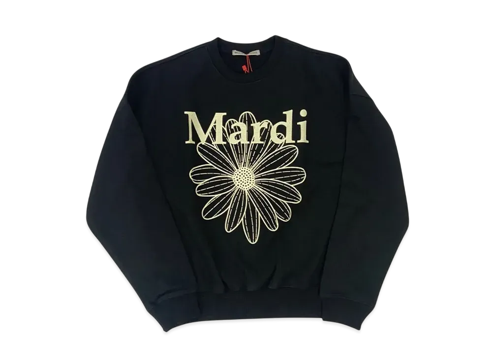 Mardi Mercredi Sweatshirt Flowermardi "Black Cream"